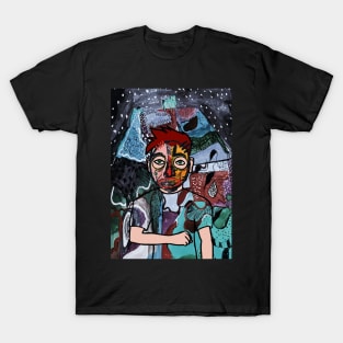 Unique MaleMask Digital Collectible with StreetEye Color and GreenSkin on TeePublic T-Shirt